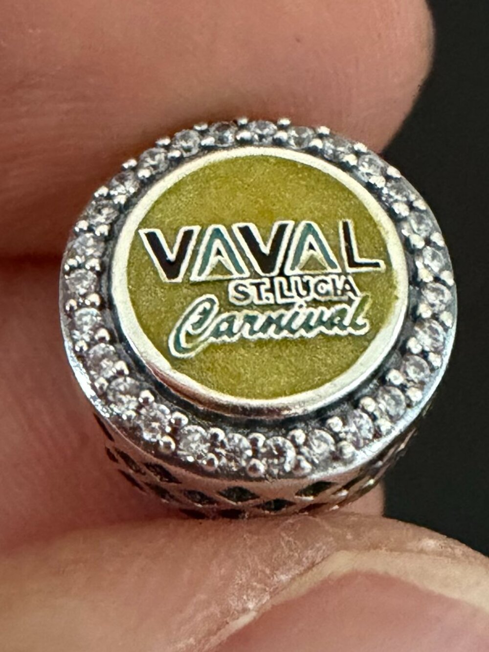 Authentic Pandora 2025 official Pandora St Lucia Carnival C Bead Charm Exclusive